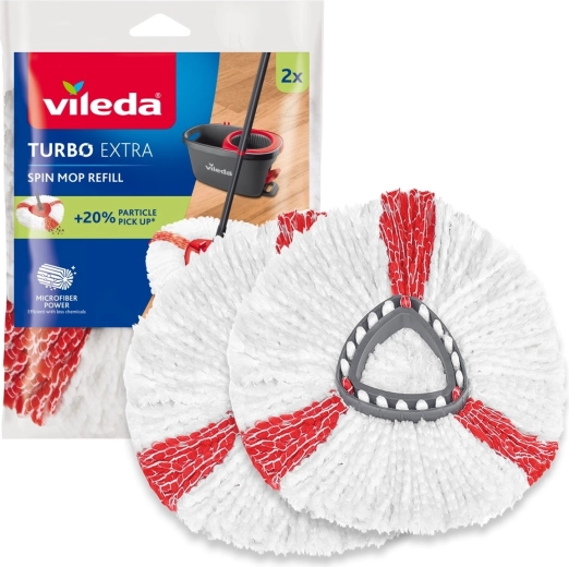 Vervangende mophoes voor roterende mop Vileda TURBO Extra - 2 stuks