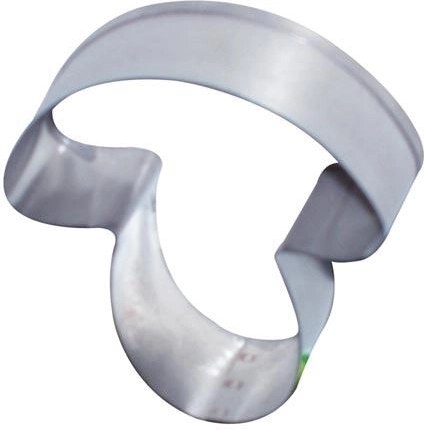 RVS uitsteekvormpjes voor koekjes paddenstoel, set van 10 stuks