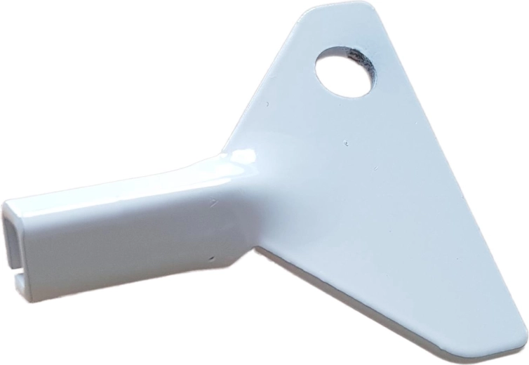 Reserversleutel voor dubbele schoorsteendeur 160 × 320 mm, wit