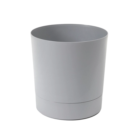 Bloempot met onderschotel Aura 22,5 cm grijs