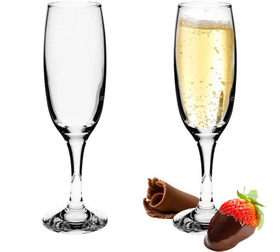 Set champagneglazen LAV Empire 220 ml – 6 stuks