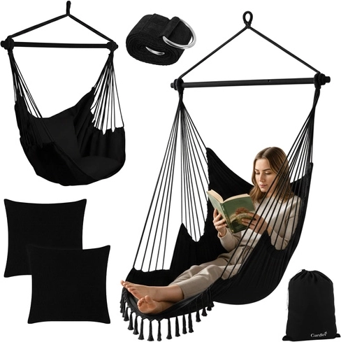 Hangstoel 210 cm zwart Gardlov