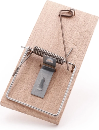 Houten muizenval van beukenhout