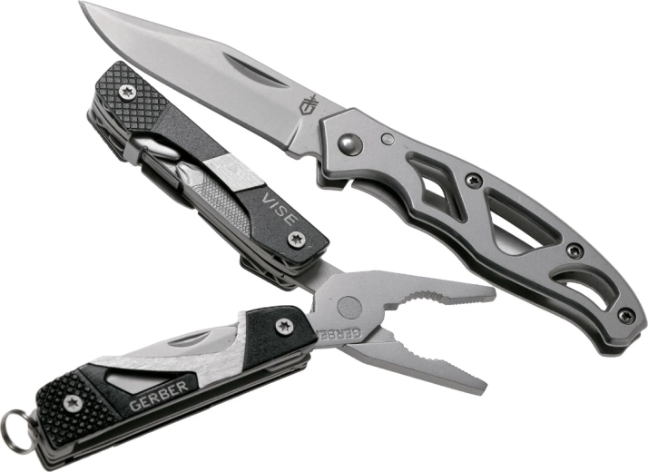 Gerber Vise + Mini Paraframe multifunctionele tang en zakmes 5,6 cm