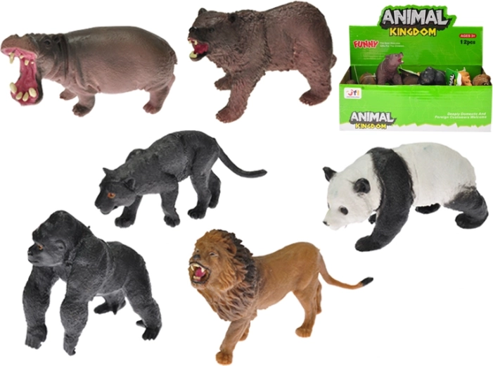 Safari-dieren 8–10 cm, set van 12 soorten