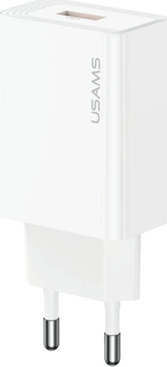 USAMS T69 netlader USB-A 10,5 W 2,1 A wit