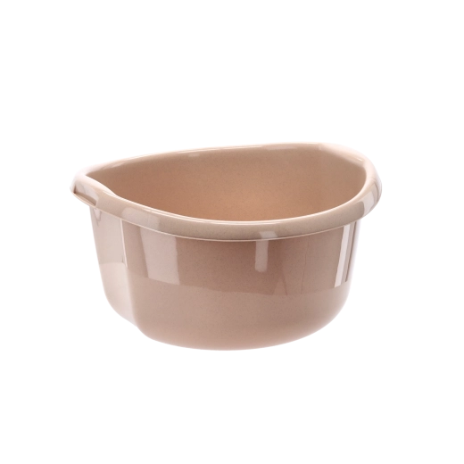 Plastic schaal 30 l in beige marmerdesign