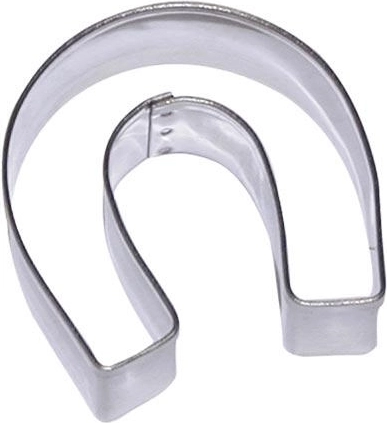 RVS uitsteekvormpje voor koekjes – hoefijzer, set van 10 stuks