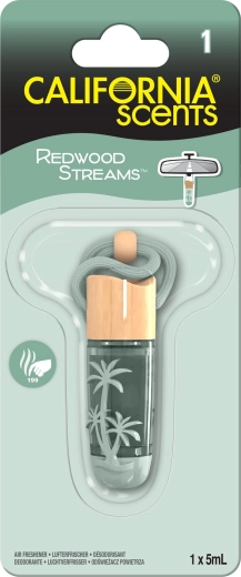 California Scents Redwood Streams luchtverfrisser voor auto en interieur 24 stuks