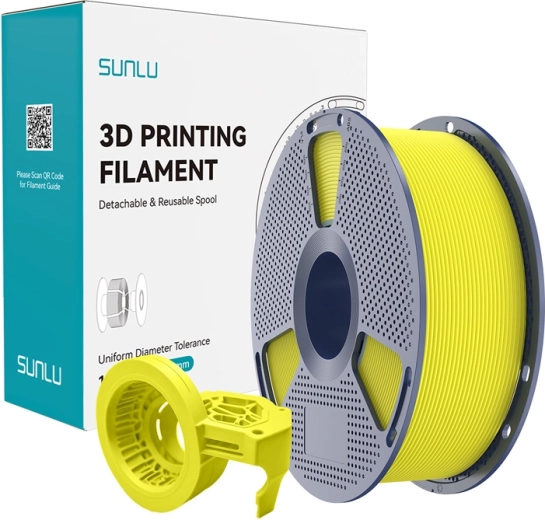 hogesnelheids matte filament SUNLU PETG – geel