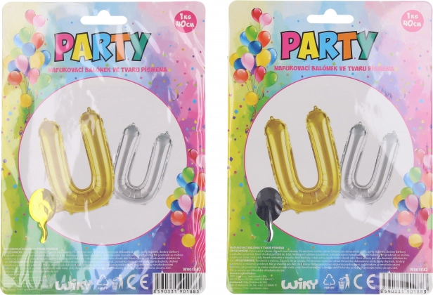 Opblaasbare ballon - letter U