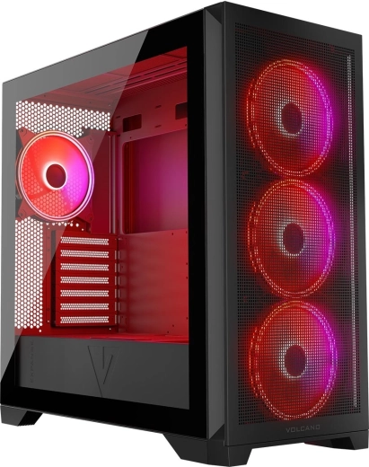 PC-behuizing VOLCANO Expanse S ARGB zwart
