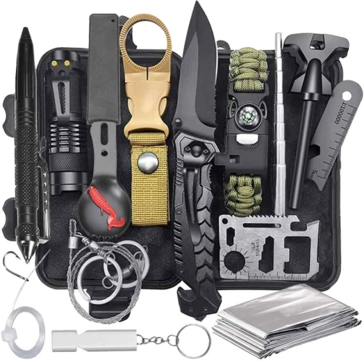 Survivalset voor outdoor en noodsituaties