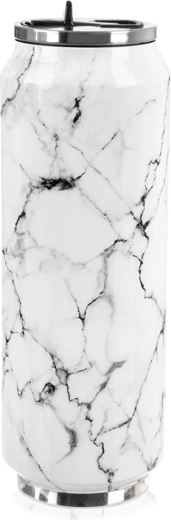 Thermosbeker in blikvorm marmer 700 ml