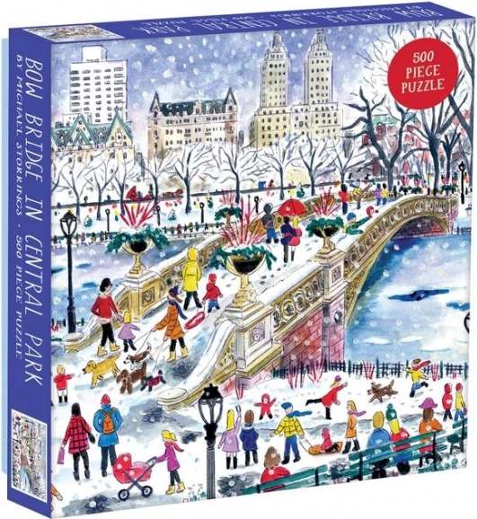 Vierkante puzzel Bow Bridge in Central Park 500 stukken