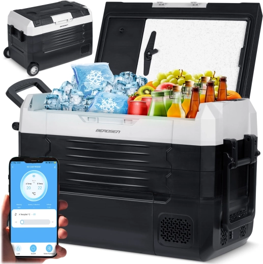 Compressorkoelbox voor auto BERDSEN Icemax 400 40 l – zwart-grijs