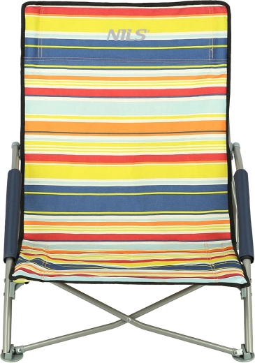Opvouwbare strandstoel NILS blauw-geel