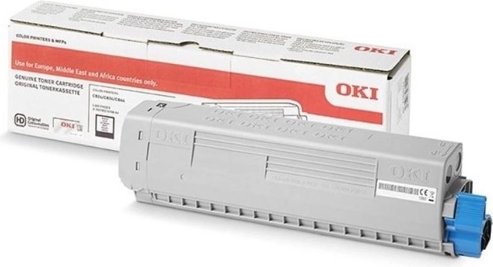 zwarte toner voor OKI C824/C834/C844, opbrengst 5.000 pagina’s