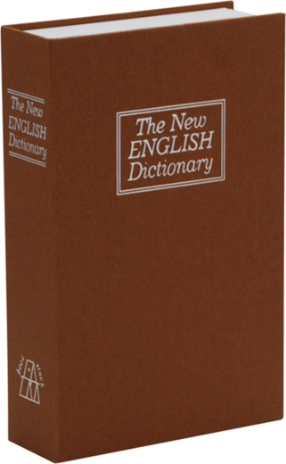 Boekkluis bruin 240 × 155 × 55 mm