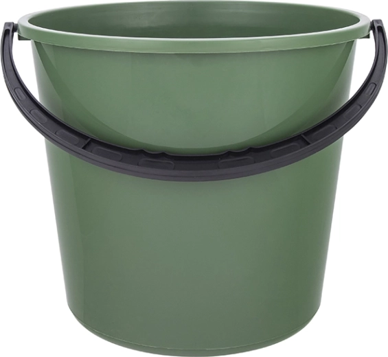 Plastic emmer met kunststof handvat 5 l groen