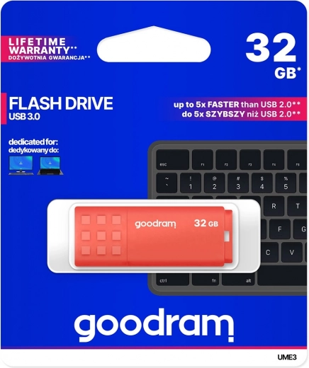 USB Flash Drive Goodram 32GB USB 3.0 Rood