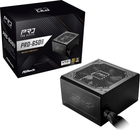 ASRock Pro-serie voeding 650 W 80 Plus Gold (niet-modulair)