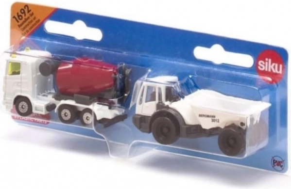 Siku set bouwvoertuigen – betonmixer en knikdumper BERGMANN 3012