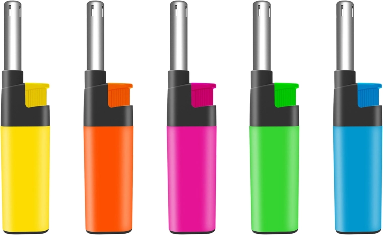Hervulbare gasaansteker, verschillende kleuren - 1 stuk