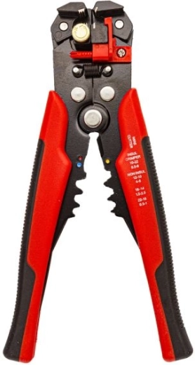 Professionele kabelstripper/tang met krimpfunctie en knipper
