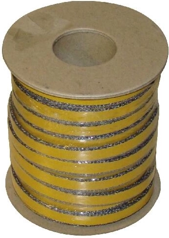 Zelfklevend isolatiekoord 12 × 4 mm, 25 m, hittebestendig tot 500 °C