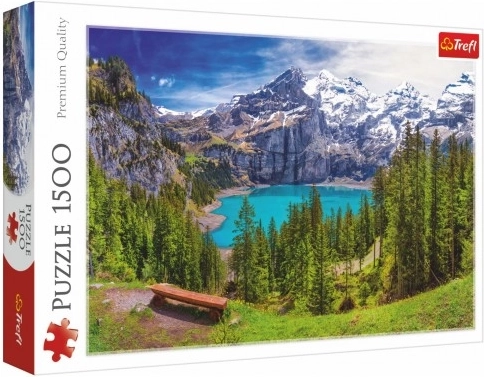 Puzzel Oeschinensee Alpen 1500 stukjes