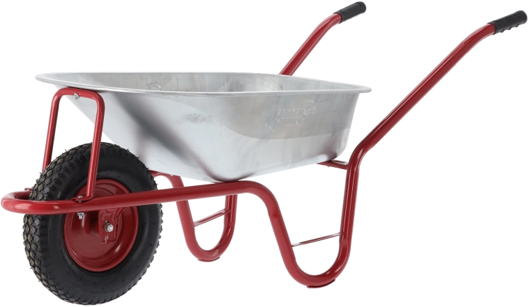 Tuin kruiwagen 120 l rood