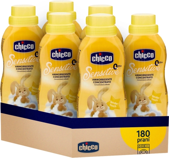Chicco geconcentreerde wasverzachter Baby Sensitive zachte aanraking 750 ml - 6 stuks
