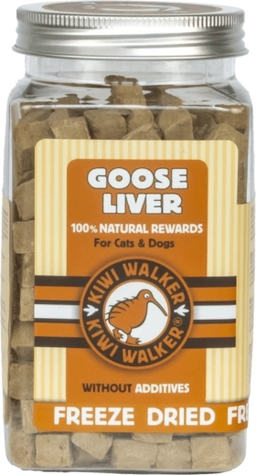 Kiwi Walker gevriesdroogde ganzenlever 120 g – snack voor honden en katten