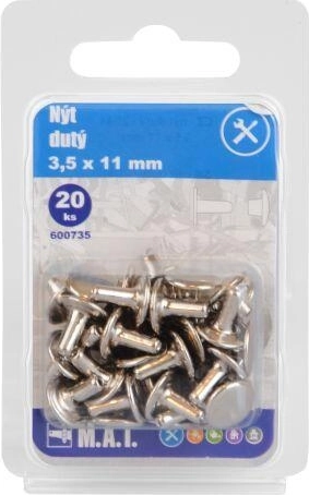 Holnieten 3,5 × 11 mm (20 stuks)