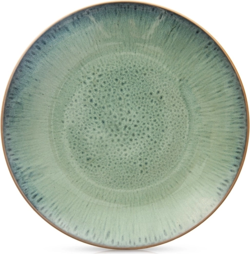 Keramisch plat bord Glaze 27 cm – groene reactieve glazuur