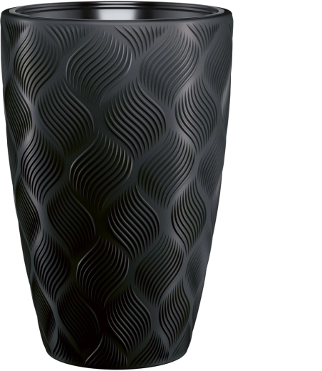 Bloempot FLOW Slim 40 × 58 cm – diepzwart