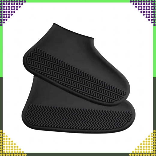 Waterdichte siliconen overschoenen met antislipzool, maat S
