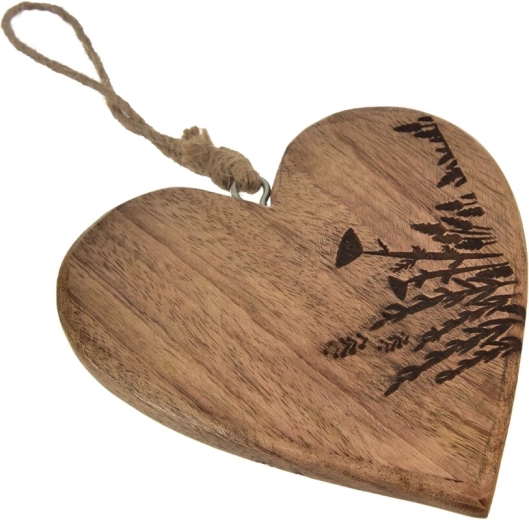 Hangdecoratie Hart van mangohout Louka