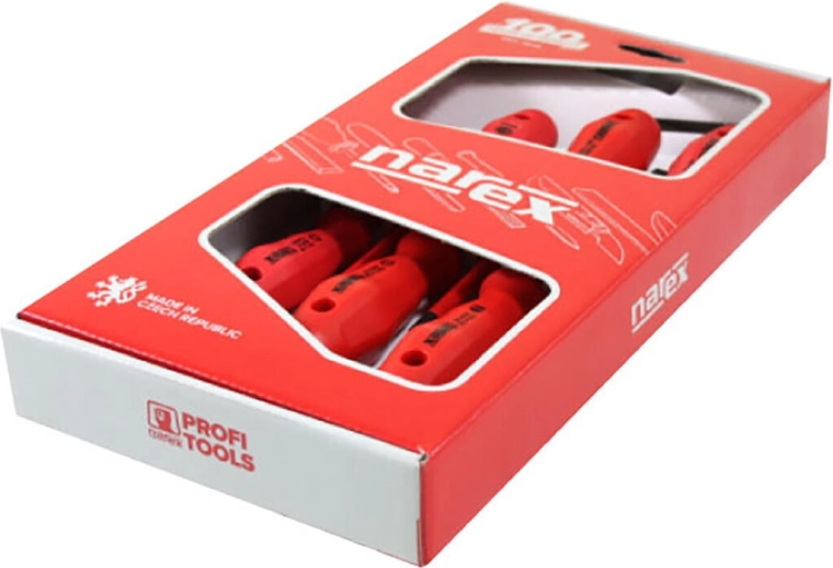 Set elektrische schroevendraaiers SLIM PROFI LINE, 5 stuks, sleuf en PHILLIPS, 1000 V