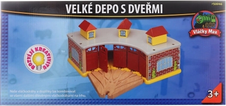 Groot houten Maxim-depot met deuren
