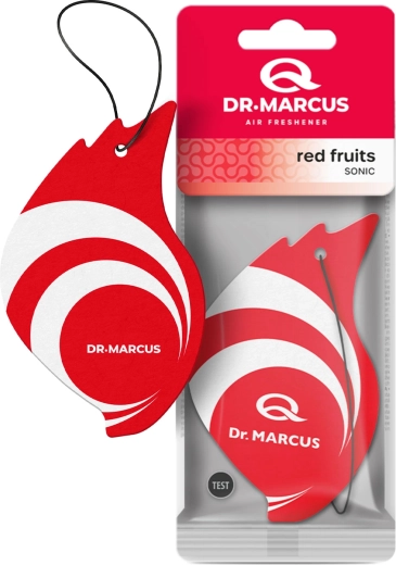 Dr. Marcus Sonic hangende luchtverfrisser voor in de auto Red Fruits