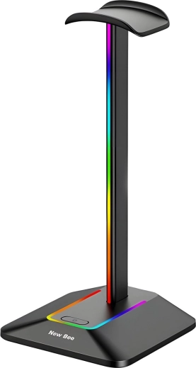 Koptelefoonstandaard Renew Force RGB met USB-poorten