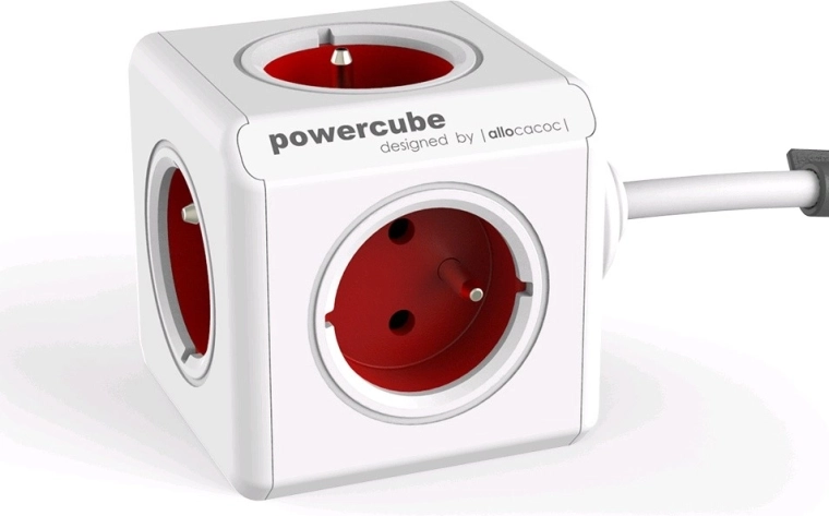 PowerCube Verlengde stekkerdoos 3m 2304/FREXPC rood