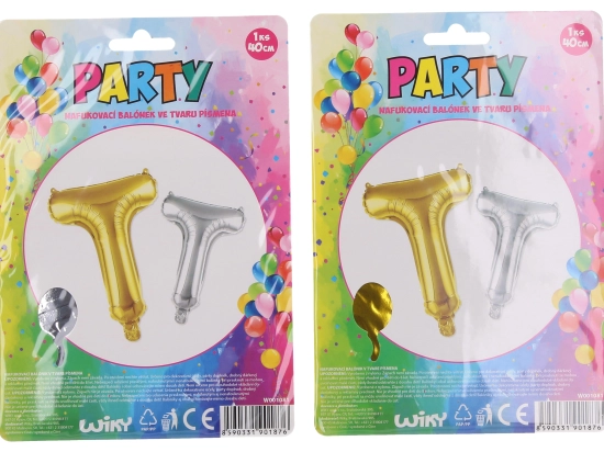 Opblaasbare ballon letter T 40 cm