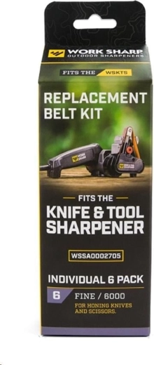 Work Sharp vervangende schuurbanden P6000 fijn (set van 6 stuks)