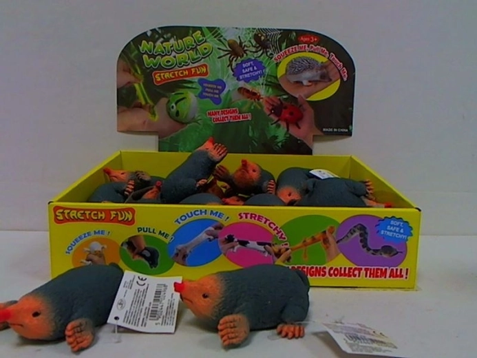 Decoratief beeldje mol met munt 10 cm