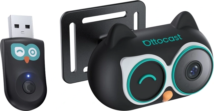 Ottocast Cabin Care draadloze CarPlay-adapter met camera voor de achterbank