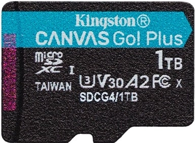 microSD-kaart 1TB Canvas Go! Plus 200MB/s A2 U3 V30