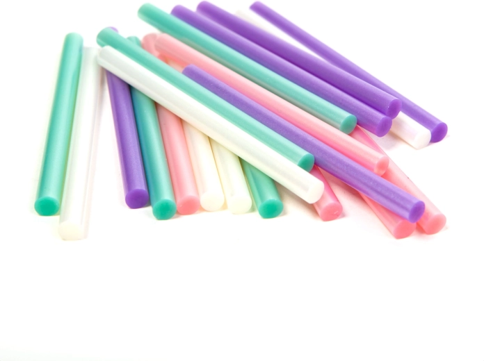 Parelmoerkleurige smeltlijmsticks voor lijmpistool 7 × 100 mm – 20 stuks